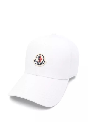 Moncler logo-patch baseball cap - White