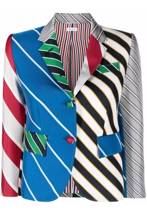 Thom Browne multi stripe-print blazer - Multicolour