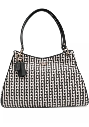 GUESS USA houndstooth tote bag - Black
