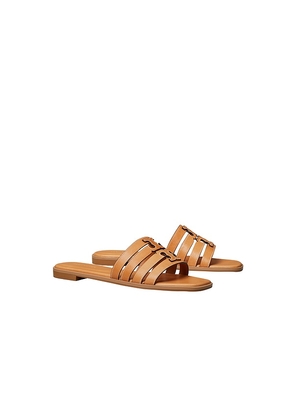 Tory Burch Ines Cage Slide in Brown. Size 10. Also in 10.5, 11, 11.5, 5, 5.5, 6, 6.5, 7, 7.5, 8, 8.5, 9, 9.5.
