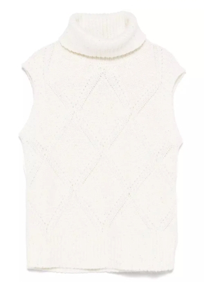 Fabiana Filippi knitted tank top - White