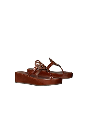 Tory Burch Miller Wedge Sandal in Brown. Size 10. Also in 11, 5, 5.5, 6, 6.5, 7, 7.5, 8, 8.5, 9, 9.5.