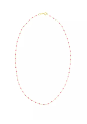 Gigi Clozeau 18kt yellow gold Classic Gigi pink beaded necklace