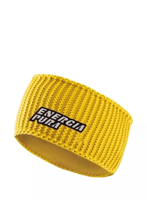 ENERGIA PURA BRYNE logo-patch ribbed headband - Yellow