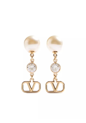 Valentino Garavani VLogo Signature drop earrings - Gold