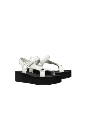 Tory Burch Mellow Platform Sandal in Black,White. Size 10. Also in 6.5, 7, 7.5, 8, 8.5, 9, 9.5.