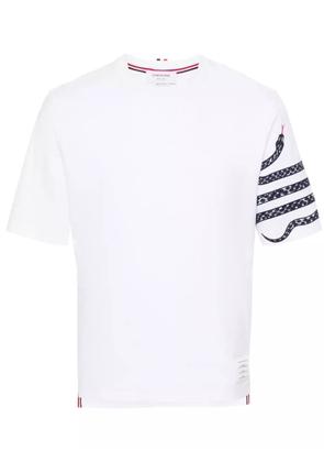 Thom Browne snake-embroidery cotton T-shirt - White