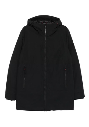 Peuterey hooded zip-front coat - Black