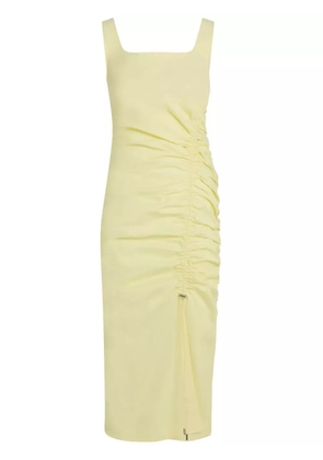 Karl Lagerfeld draped stretch-cotton dress - Yellow