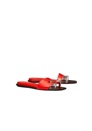 Tory Burch Pierced Slide in Red. Size 10. Also in 10.5, 11, 5, 5.5, 6, 6.5, 7, 7.5, 8, 8.5, 9, 9.5.