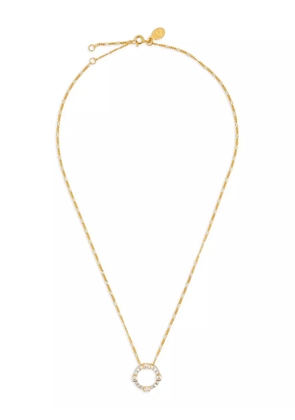 V JEWELLERY circle-pendant necklace - Gold