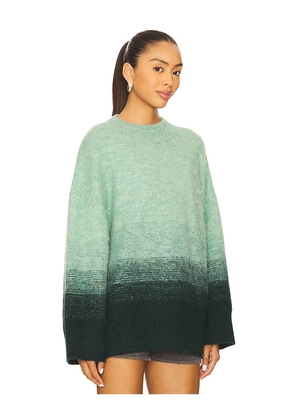 SIMONMILLER Leith Ombre Sweater in Teal. Size L. Also in M, S, XL.