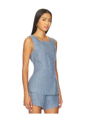 Posse Thea Vest in Blue. Size L. Also in M, S, XS, XXS.
