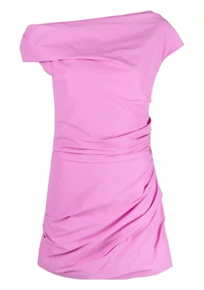 Paris Georgia Remmy one-shoulder draped dress - Pink