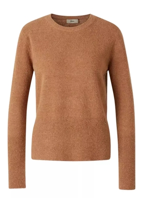 Herno ribbed-cuff crew-neck sweater - Brown