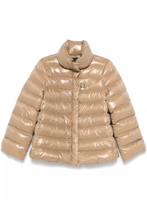 Fay funnel-neck puffer jacket - Neutrals