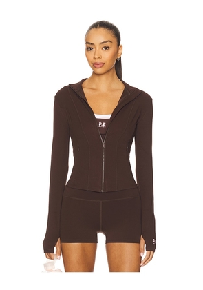 P.E Nation Breakthrough Jacket in Brown. Size L. Also in M, S, XS.