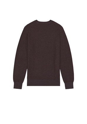 Vince Jacquard Long Sleeve Crewneck Sweater in Burgundy. Size L. Also in M, S, XL/1X.