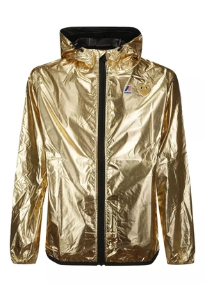 Comme Des Garçons Play x K-Way Heart-patch hooded jacket - Gold