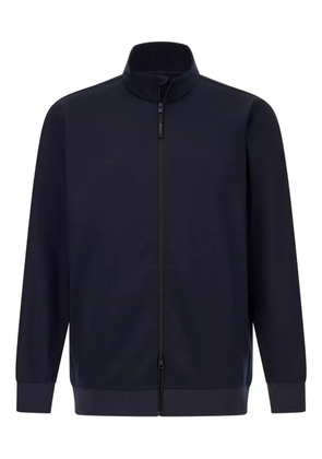 Boggi Milano high-neck zipped sweatshirt - Blue