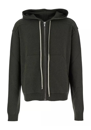 Rick Owens zip-up knit hoodie - Green