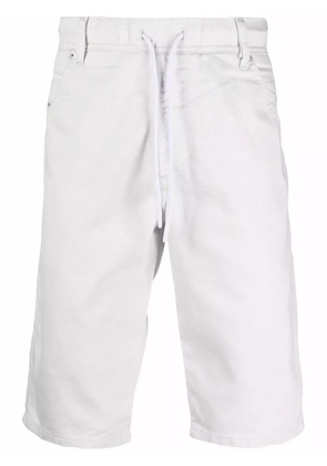 Diesel drawstring denim shorts - White