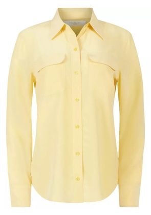 Equipment Signature silk shirt - Yellow