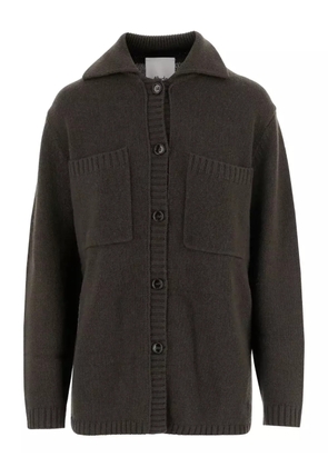 Allude buttoned patch-pocket cardigan - Brown