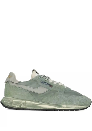 Autry Reelwind metallic-panel suede sneakers - Green