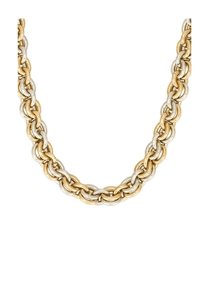 Roxanne Assoulin Lush Link Necklace in Metallic Gold.