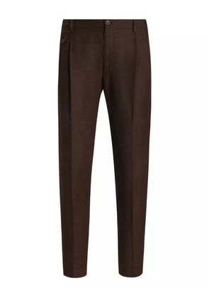 Dolce & Gabbana linen trousers - Brown