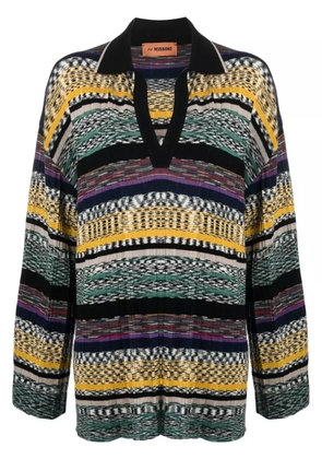 Missoni striped relaxed-fit polo shirt - Green