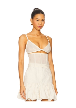 TG Botanical Grace Corset in Ivory. Size L. Also in M, S.