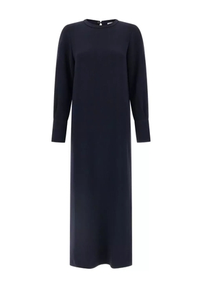 Alberto Biani long-sleeve maxi dress - Blue