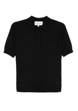 BOMPARD collared short-sleeve polo top - Black