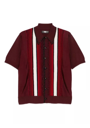 AMIRI embellished striped shirt - Red