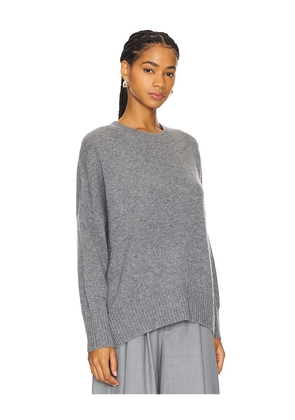 W. Cashmere Joey Oversized Crewneck in Grey. Size L. Also in M, S, XS.