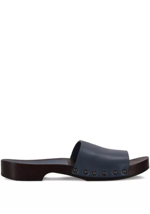 LA ROSE leather sandals - Blue