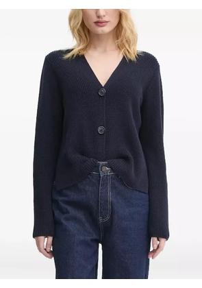 Marc O'Polo ribbed v-neck cardigan - Blue