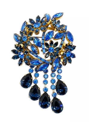 Jennifer Gibson Jewellery 1950s Fischland Schmuck crystal brooch - Gold