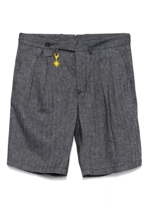 Manuel Ritz logo-appliqué shorts - Blue