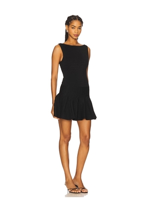 retrofete Audrina Knit Dress in Black. Size L. Also in M, S, XL, XS.