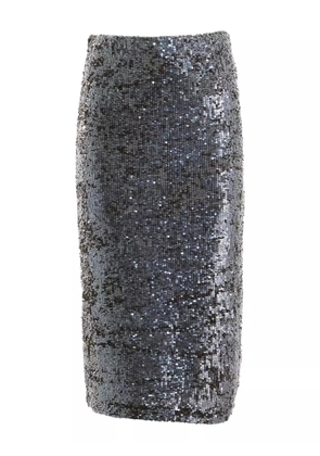 P.A.R.O.S.H. sequin-embellishment midi skirt - Grey