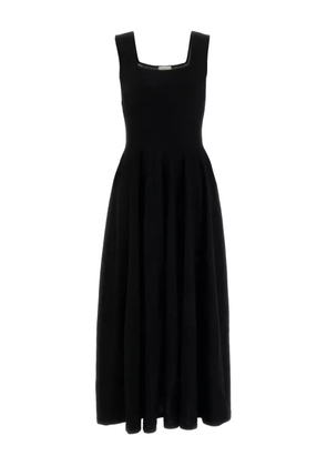 KHAITE Jodie sleeveless square-neck dress - Black