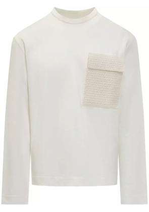 Jil Sander long sleeve sweater - White