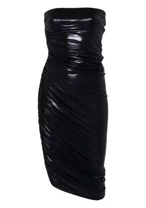 Norma Kamali Diana lamé midi dress - Blue