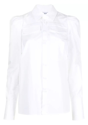Dice Kayek cotton poplin long-sleeved shirt - White