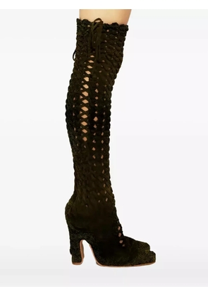 Isa Boulder open-design boots - Green