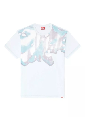 Diesel faded-graphic cotton T-shirt - Blue