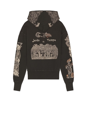 Samuel Zelig Jardin Hoodie in Charcoal. Size L. Also in M, S, XL/1X.